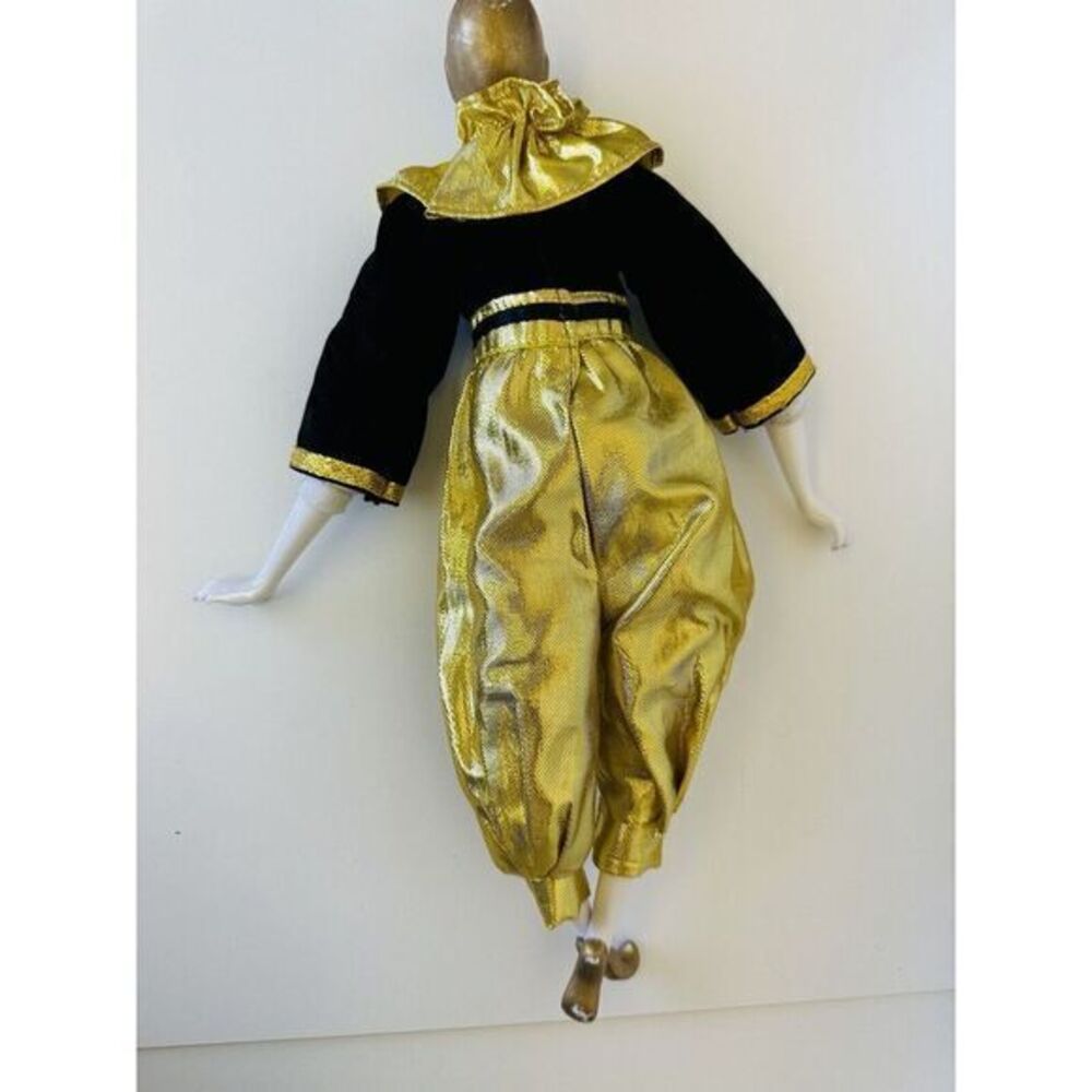 Victoria Impex Corp Collectible Black & Gold‎ Porcelain 16.5" Clown Jester Doll - Picture 14 of 16